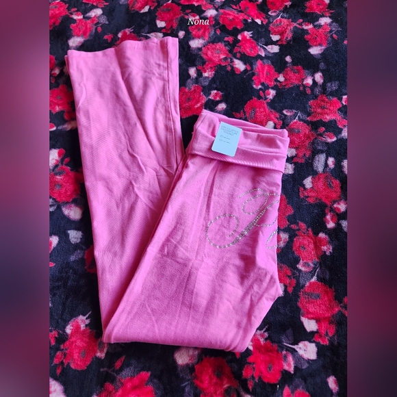 PINK VS Carmine Rose Bling Set size Large NWT - Picture 10 of 13